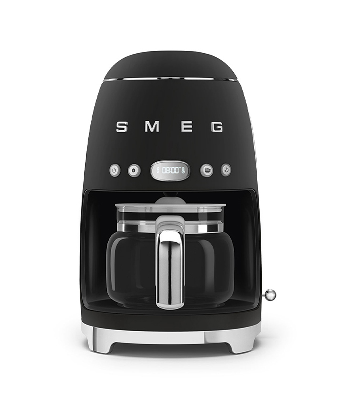 Smeg Macchina da Caffè Filtro Decorato Speciale Nero Opaco – DCF02BLMEU