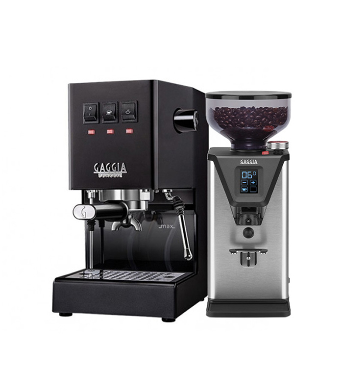 Gaggia Classic Pro E24 Nero Tuono & Gaggia MDF 55