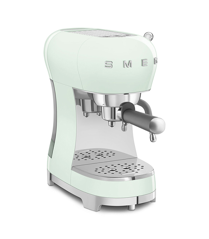 Smeg Macchina da Caffè Espresso manuale 50’s Style, verde pastello lucido – ECF02PGEU