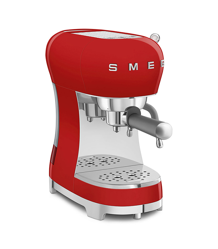 Smeg Macchina da Caffè Espresso manuale 50’s Style, rosso lucido – ECF02RDEU
